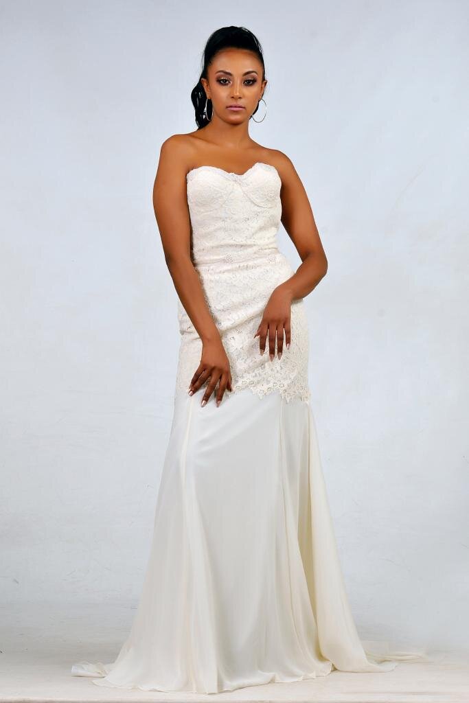 Bandeau Bridal dress